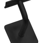 Intersteel Leuninghouder gebogen vierkant hol zwart