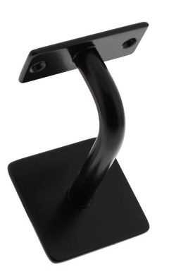 Intersteel Leuninghouder gebogen vierkant vlak zwart