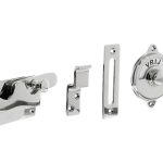 Intersteel wc-overslag vlak en tekst “VRIJ / BEZET” chroom