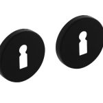 Intersteel sleutelplaatjes ø50x7 mm + 7mm nokken zwart