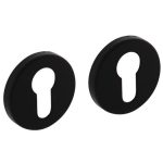 Intersteel profielcilinderplaatjes ø50x7 mm + 7mm nokken zwart