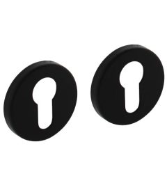 Intersteel profielcilinderplaatjes ø50x7 mm + 7mm nokken zwart