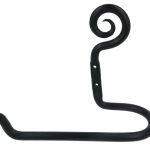 Toiletrolhouder 170 mm ijzer zwart