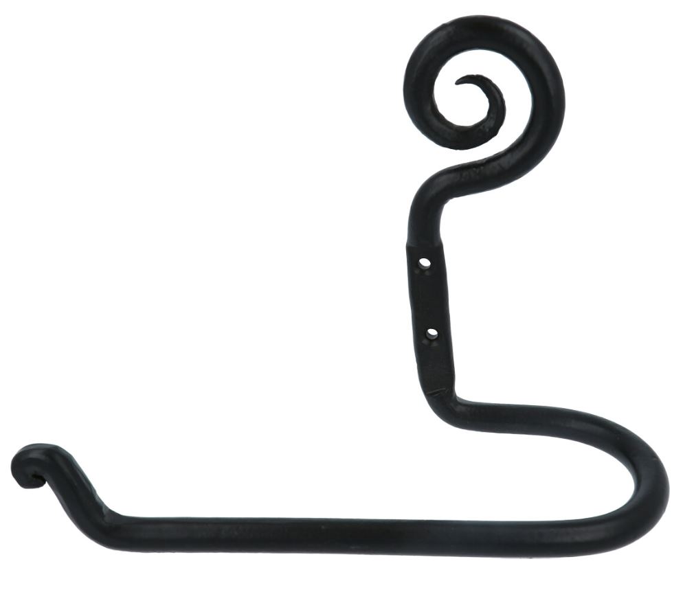 Toiletrolhouder 170 mm ijzer zwart