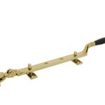 Intersteel Raamuitzetter Ton met stelpen messing Gelakt/Ebbenhout