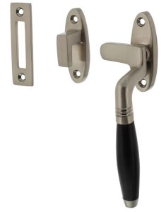 Intersteel Raamsluiting Ton Model Rechts nikkel mat/Ebbenhout