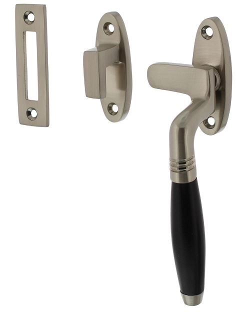 Intersteel Raamsluiting Ton Model Rechts nikkel mat/Ebbenhout