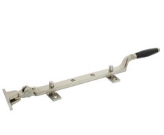 Intersteel Raamuitzetter Ton met stelpen nikkel mat/Ebbenhout