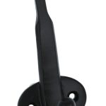 Kapstokhaak ijzer zwart 125 mm