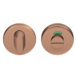 WC-Sluiting 8 mm Rond PVD mat brons