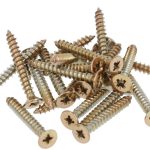 20 stuks Houtschroeven pozidrive 3.7X30 mm PVD gepolijst Koper