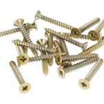 20 stuks Houtschroeven pozidrive 3.7X30 mm PVD Goud