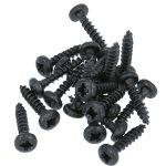 20 stuks zwarte Schroeven CK Pozy Drive 4.0 x 20 mm