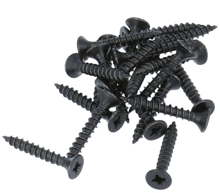 20 stuks zwarte Schroeven Pozy Drive 3.0 x 20 mm