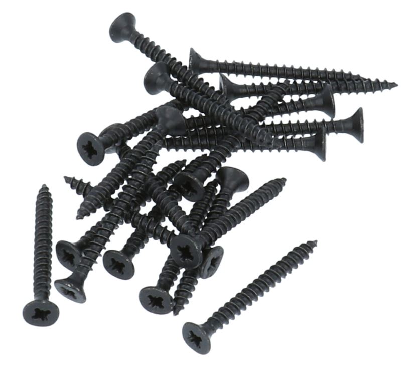 20 stuks zwarte Schroeven Pozy Drive 3.0 x 30 mm