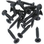 20 stuks zwarte Schroeven Pozy Drive 4.0 x 25 mm