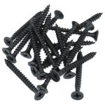 20 stuks zwarte Schroeven Pozy Drive 5.0 x 50 mm