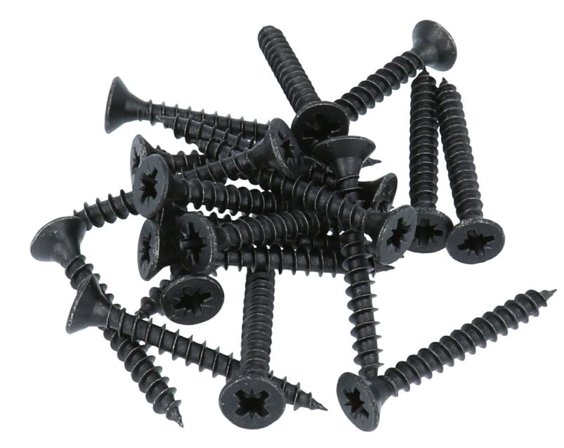 20 stuks zwarte Schroeven Pozy Drive 6.0 x 50 mm