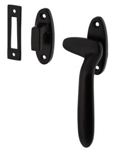 Intersteel Raamsluiting Dudok rechts met sluitplaat en sluithaak zwart