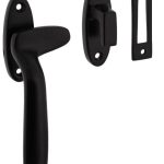 Intersteel Raamsluiting Dudok links met sluitplaat en sluithaak zwart