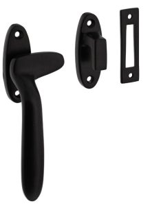 Intersteel Raamsluiting Dudok links met sluitplaat en sluithaak zwart