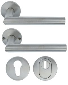 SKG3 Veiligheid Achterdeur Set Michel Rond mat rvs