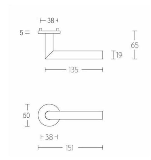 SKG3 Veiligheid Achterdeur Set Marc Rond zwart - Afbeelding 3