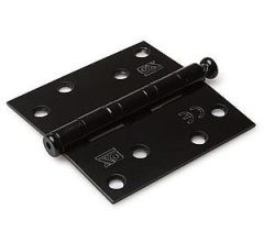 Kogellagerscharnier 89x89 mm Rechte Hoek rvs zwart Gelakt