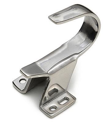 Sluithaak zilvergrijs gelijkliggende en opdekdeuren tot max. 12mm