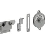 Intersteel wc-overslag vlak en tekst “VRIJ / BEZET” chroom mat