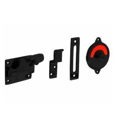 Intersteel wc-overslag vlak met tekst "GROEN / ROOD" mat zwart