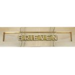 Briefplaat Brieven messing gepolijst