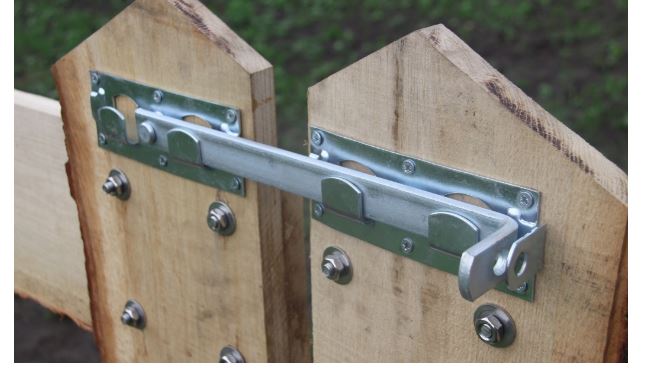 Overslaggrendel 430 mm zwart - Afbeelding 2