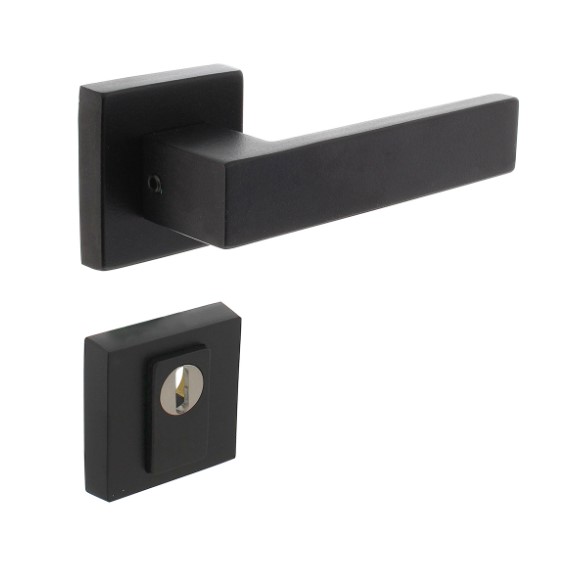 Intersteel SKG3 Veiligheid Achterdeur Set Amsterdam Vierkant zwart