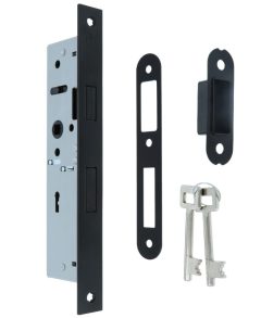 Magneet smal dag- en nachtslot SL56 Met zwarte Rechte Voorplaat