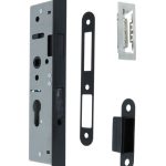 Magneet smal cilinderslot PC55 Met zwarte Ronde Voorplaat