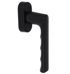 Draaikiepgarnituur Hoppe Hamburg Aluminium zwart