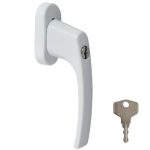 Draaikiepgarnituur LUNA Afsluitbaar Aluminium Wit