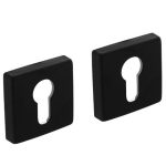 Intersteel profielcilinderplaatjes 50x50x10 mm + 7mm nokken zwart