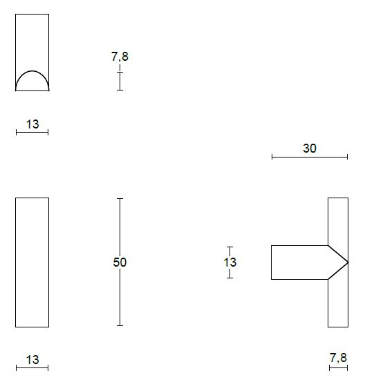 Meubelknop PIET BOON ARC PBA13M PVD mat zwart - Afbeelding 2