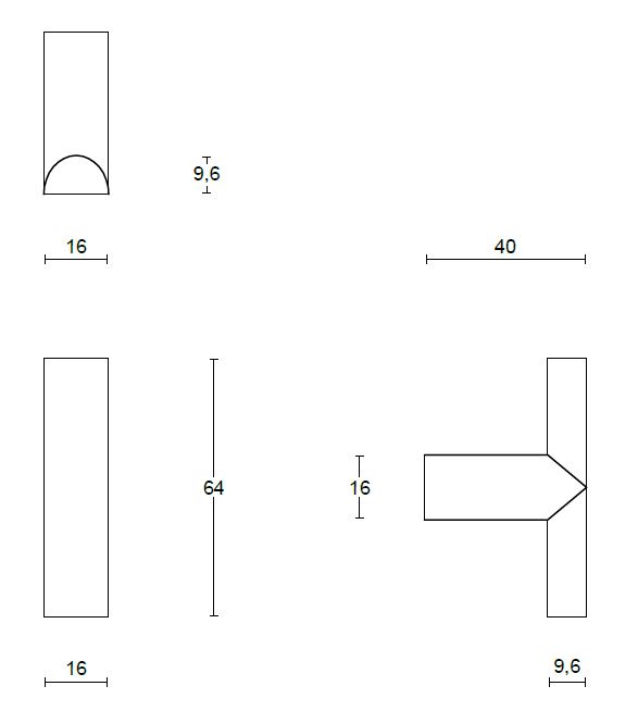 Meubelknop PIET BOON ARC PBA16M PVD mat zwart - Afbeelding 2