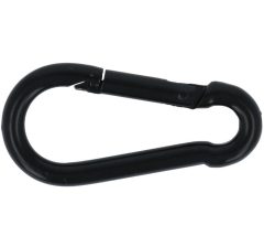 Karabijnhaak C-DIN 5299 Staal zwart gelakt 60 mm