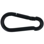 Karabijnhaak C-DIN 5299 Staal zwart gelakt 70 mm