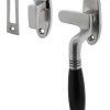 Intersteel Raamsluiting Ton rechts chroom mat/ebbenhout