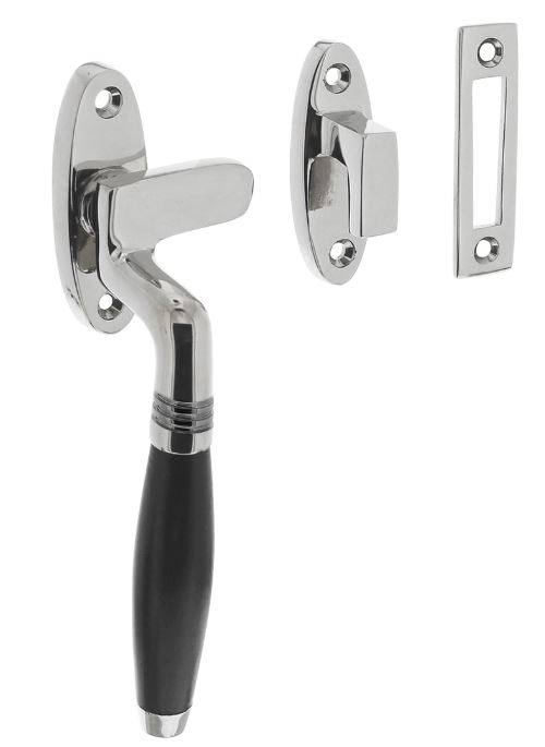 Intersteel Raamsluiting Ton Model Links chroom/Ebbenhout