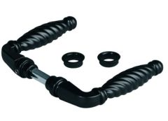 LOCINOX Deurklink zwart met Mini Rozetten