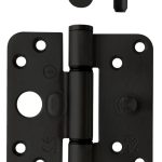 Intersteel SKG3 Glijlagerscharnier Ronde hoek 89x89 mm Links zwart