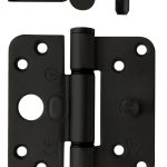 Intersteel SKG3 Glijlagerscharnier Ronde hoek 89x89 mm Rechts zwart