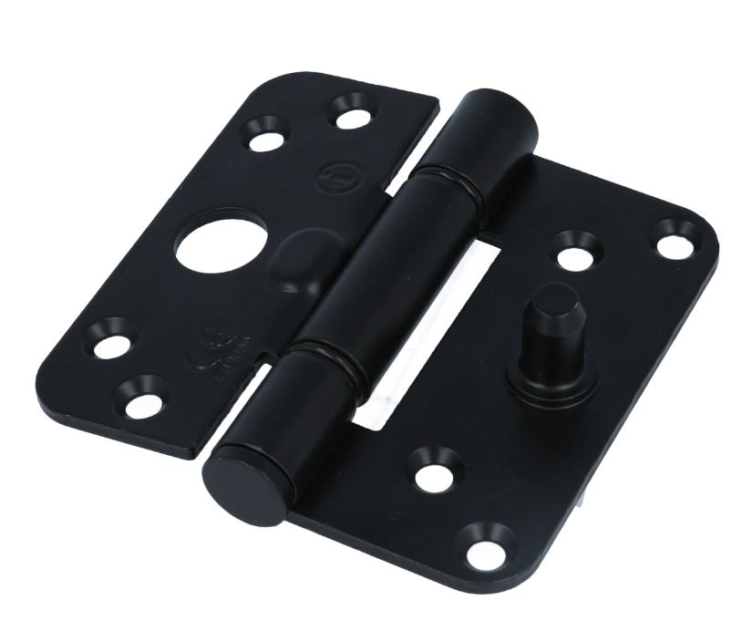 Intersteel SKG3 Glijlagerscharnier Ronde hoek 89x89 mm Rechts zwart - Afbeelding 4