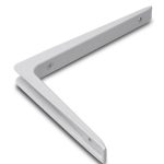 Plankdrager Aluminium Wit Gelakt 100x150 mm